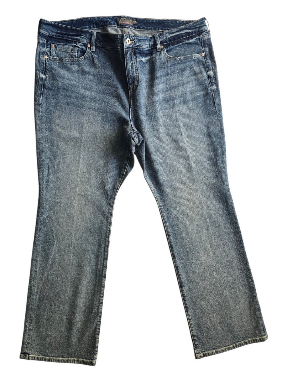 Torrid Feel The Fit Mid Rise Slim Boot Plus Size 24R Classic Blue Denim Jeans